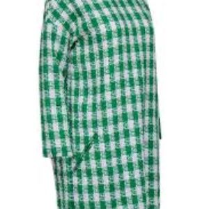 Tuckernuck Green and White Tweed gingham dress
